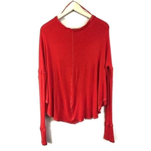 Anthropologie Saturday Sunday Thermal V Neck Top - Picture 5 of 8
